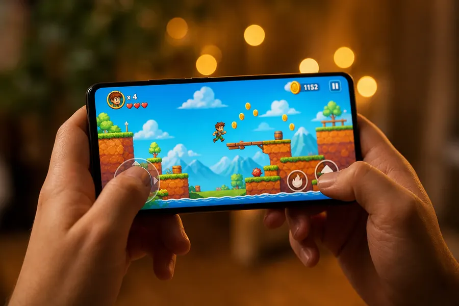 Jogo mobile criado com LudoEngine